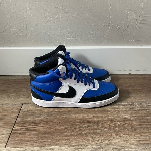 Men’s Nike Court Vision Mid 500 Trainer Royal Blue Size 8 - Picture 1 of 5